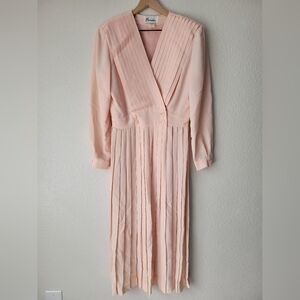 vintage branka pink 80s gown